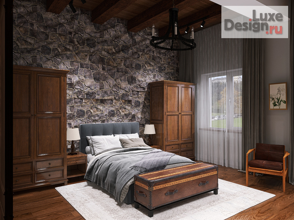 Дизайн интерьера загородного дома "Загородный дом Шале 120 кв.м." (фото 33)