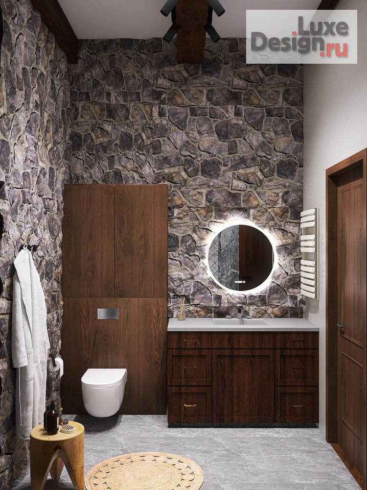 Дизайн интерьера загородного дома "Загородный дом Шале 120 кв.м." (фото 39)