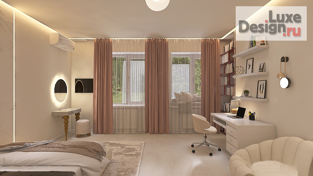 Дизайн интерьера гостиной "4-х комнатная квартира" (фото 15)