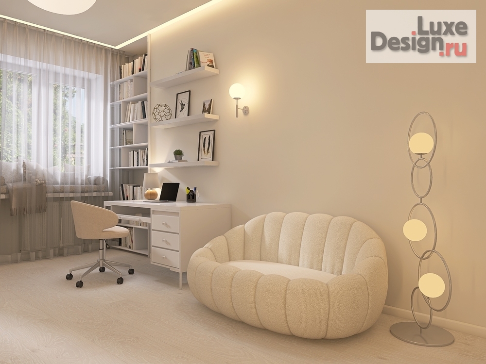 Дизайн интерьера четырехкомнатной квартиры "Четырехкомнатная квартира 160 кв.м." (фото 14) от дизайнера Нелюбина Любовь Олеговна Дизайн интерьера четырехкомнатной квартиры "Четырехкомнатная квартира 160 кв.м." (фото 14)