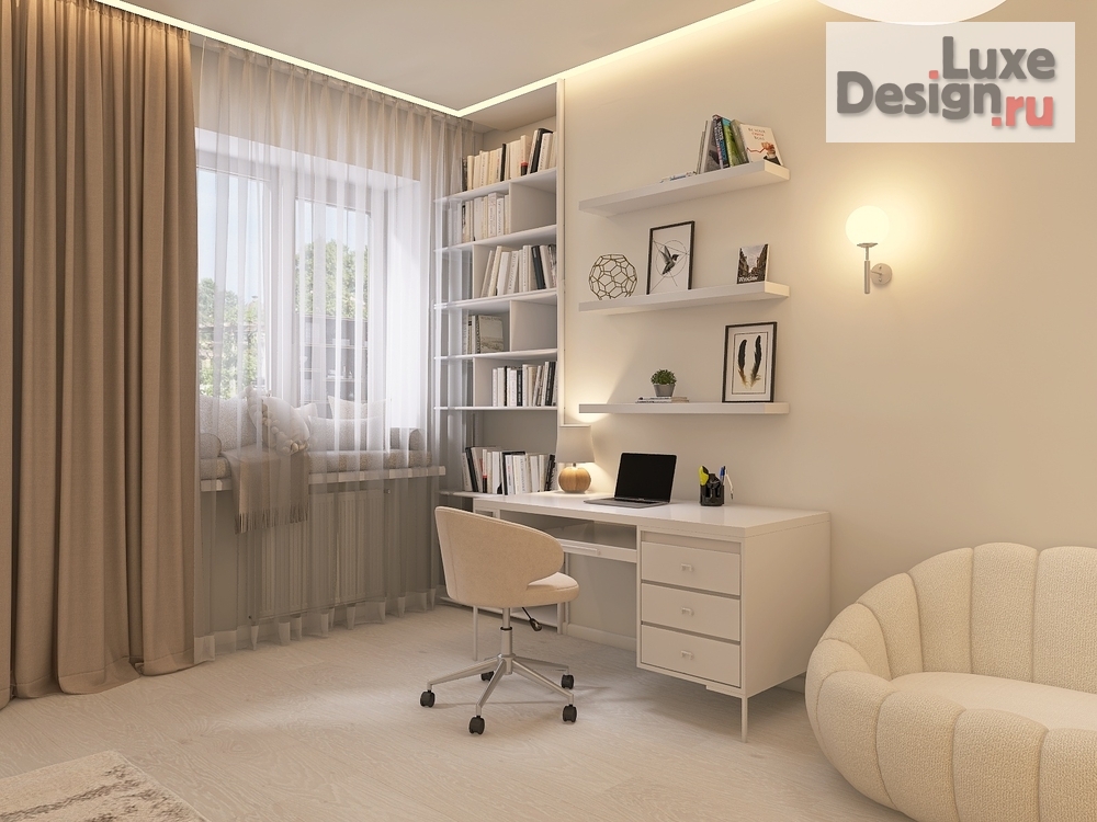 Дизайн интерьера четырехкомнатной квартиры "Четырехкомнатная квартира 160 кв.м." (фото 16) от дизайнера Нелюбина Любовь Олеговна Дизайн интерьера четырехкомнатной квартиры "Четырехкомнатная квартира 160 кв.м." (фото 16)