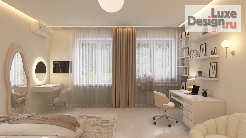 Дизайн интерьера четырехкомнатной квартиры "Четырехкомнатная квартира 160 кв.м." (фото 19) от дизайнера Нелюбина Любовь Олеговна Дизайн интерьера четырехкомнатной квартиры "Четырехкомнатная квартира 160 кв.м." (фото 19)