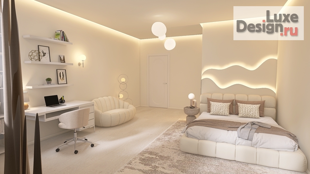 Дизайн интерьера четырехкомнатной квартиры "Четырехкомнатная квартира 160 кв.м." (фото 20) от дизайнера Нелюбина Любовь Олеговна Дизайн интерьера четырехкомнатной квартиры "Четырехкомнатная квартира 160 кв.м." (фото 20)