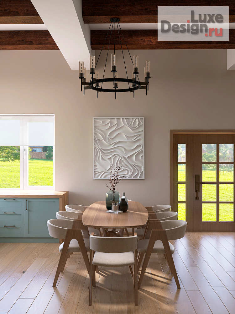 Дизайн интерьера загородного дома "Загородный дом Шале 120 кв.м." (фото 3)