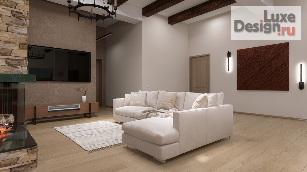 Дизайн интерьера загородного дома "Загородный дом Шале 120 кв.м." (фото 8)