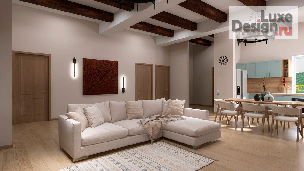 Дизайн интерьера загородного дома "Загородный дом Шале 120 кв.м." (фото 13)