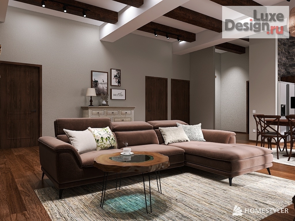 Дизайн интерьера загородного дома "Загородный дом Шале 120 кв.м." (фото 19)