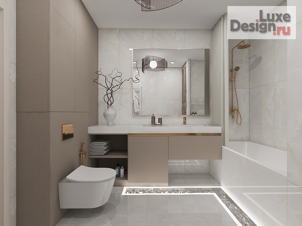 Дизайн интерьера четырехкомнатной квартиры "Четырехкомнатная квартира 160 кв.м." (фото 35)