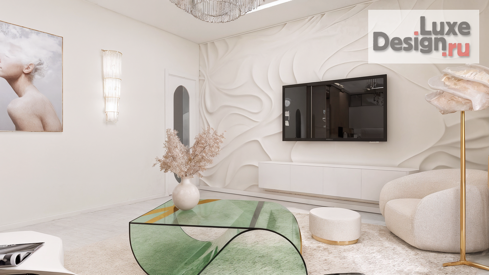 Дизайн интерьера гостиной "4-х комнатная квартира" (фото 2)