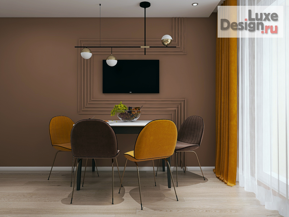 Дизайн интерьера трехкомнатной квартиры "Трехкомнатная квартира 92 м2 ЖК «Ново-Патрушево»" (фото 10) от дизайнера Нелюбина Любовь Олеговна Дизайн интерьера трехкомнатной квартиры "Трехкомнатная квартира 92 м2 ЖК «Ново-Патрушево»" (фото 10)