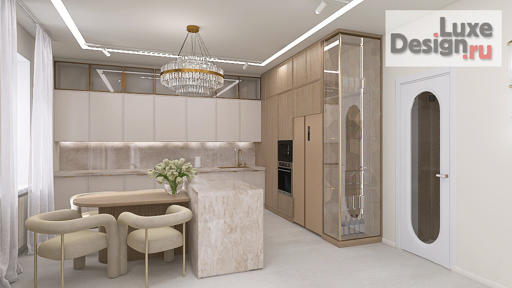 Дизайн интерьера гостиной "4-х комнатная квартира" (фото 4)