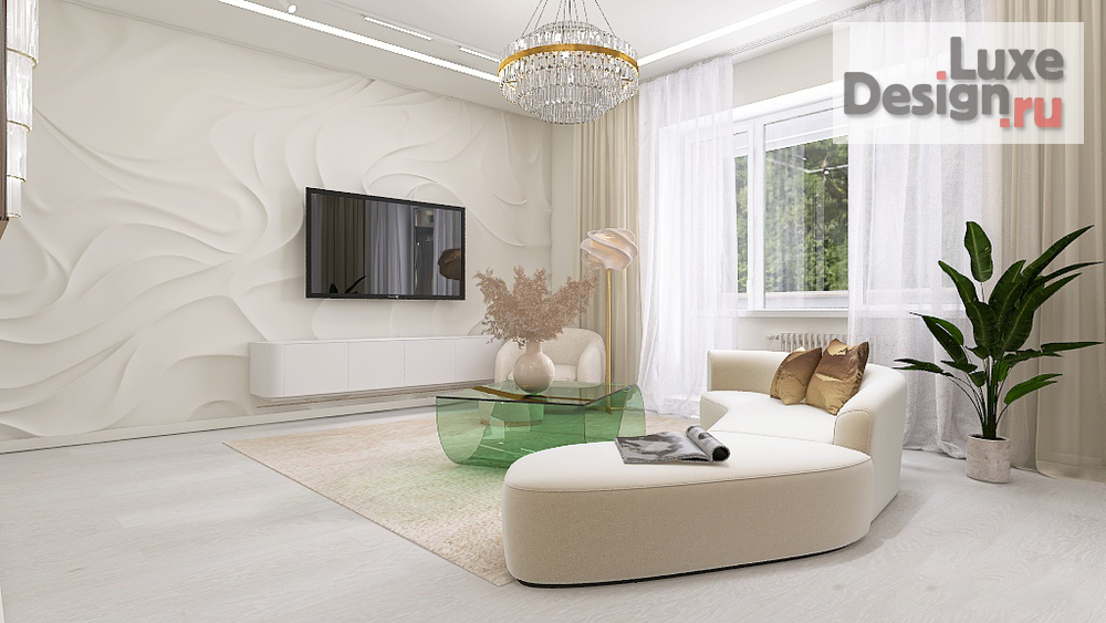 Дизайн интерьера гостиной "4-х комнатная квартира" (фото 9)