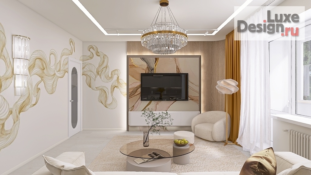 Дизайн интерьера четырехкомнатной квартиры "Четырехкомнатная квартира 160 кв.м." (фото 9) от дизайнера Нелюбина Любовь Олеговна Дизайн интерьера четырехкомнатной квартиры "Четырехкомнатная квартира 160 кв.м." (фото 9)