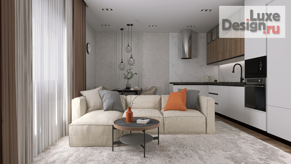 Дизайн интерьера гостиной "Квартира в ЖК «Европейский»" (фото 5)