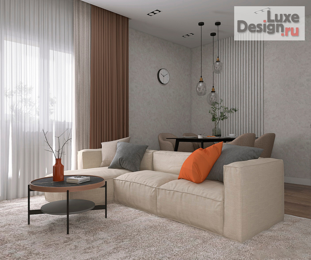 Дизайн интерьера гостиной "Квартира в ЖК «Европейский»" (фото 3)