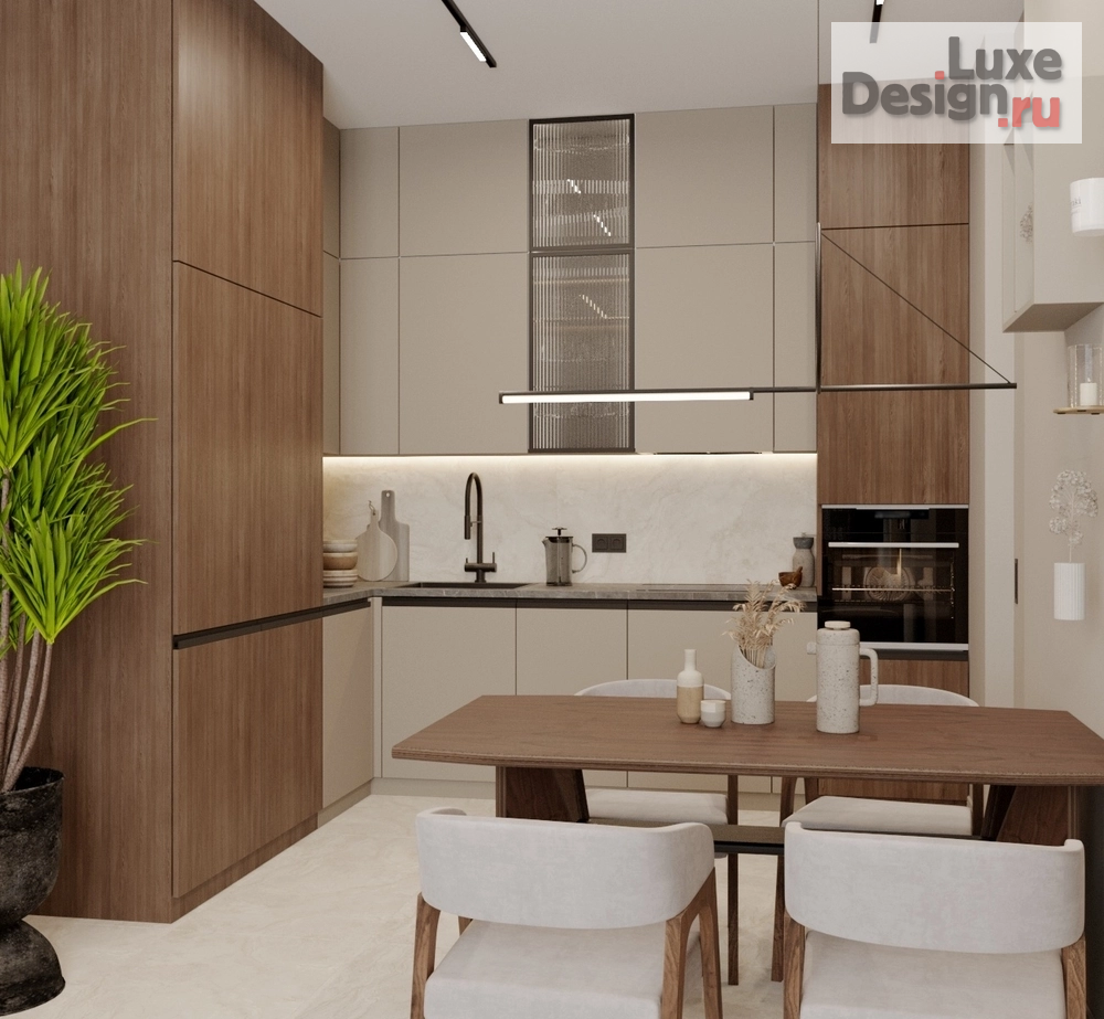 Дизайн интерьера квартиры "Квартира с налётом Джапанди, Zara home" (фото 2) от дизайнера Кошелева Татьяна Олеговна Дизайн интерьера квартиры "Квартира с налётом Джапанди, Zara home" (фото 2)