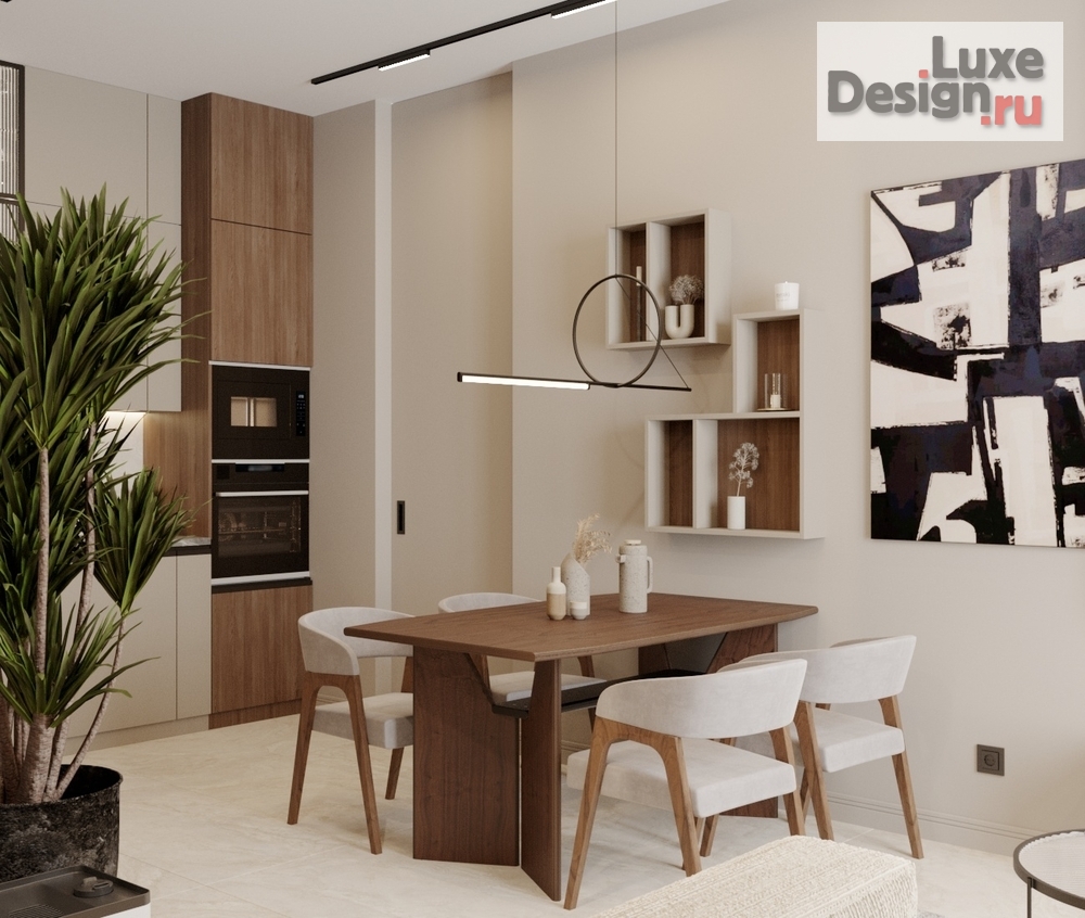 Дизайн интерьера квартиры "Квартира с налётом Джапанди, Zara home" (фото 1)