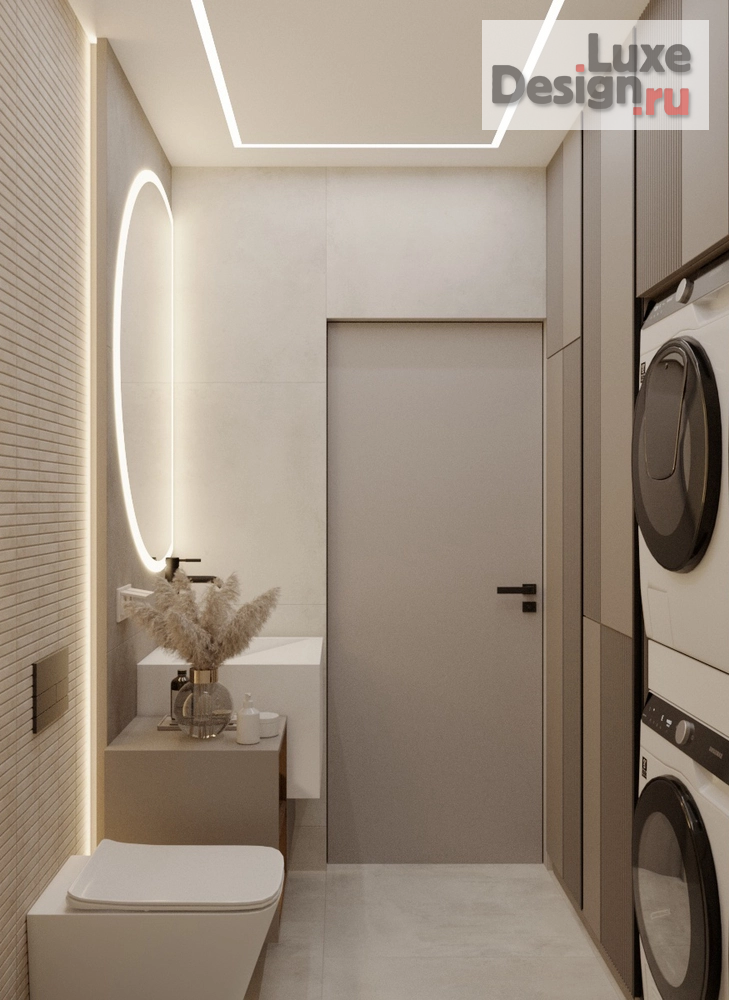 Дизайн интерьера ванной "Проект ванной комнаты и санузла" (фото 3) от дизайнера Кошелева Татьяна Олеговна Дизайн интерьера ванной "Проект ванной комнаты и санузла" (фото 3)