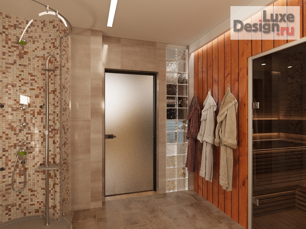Дизайн интерьера бани "Небольшой семейный SPA-комплекс  в частном доме." (фото 3)