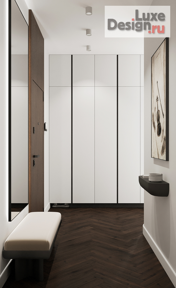 Дизайн интерьера трехкомнатной квартиры "Квартира UNO | Интерьер для инвестиций в Москве" (фото 10)