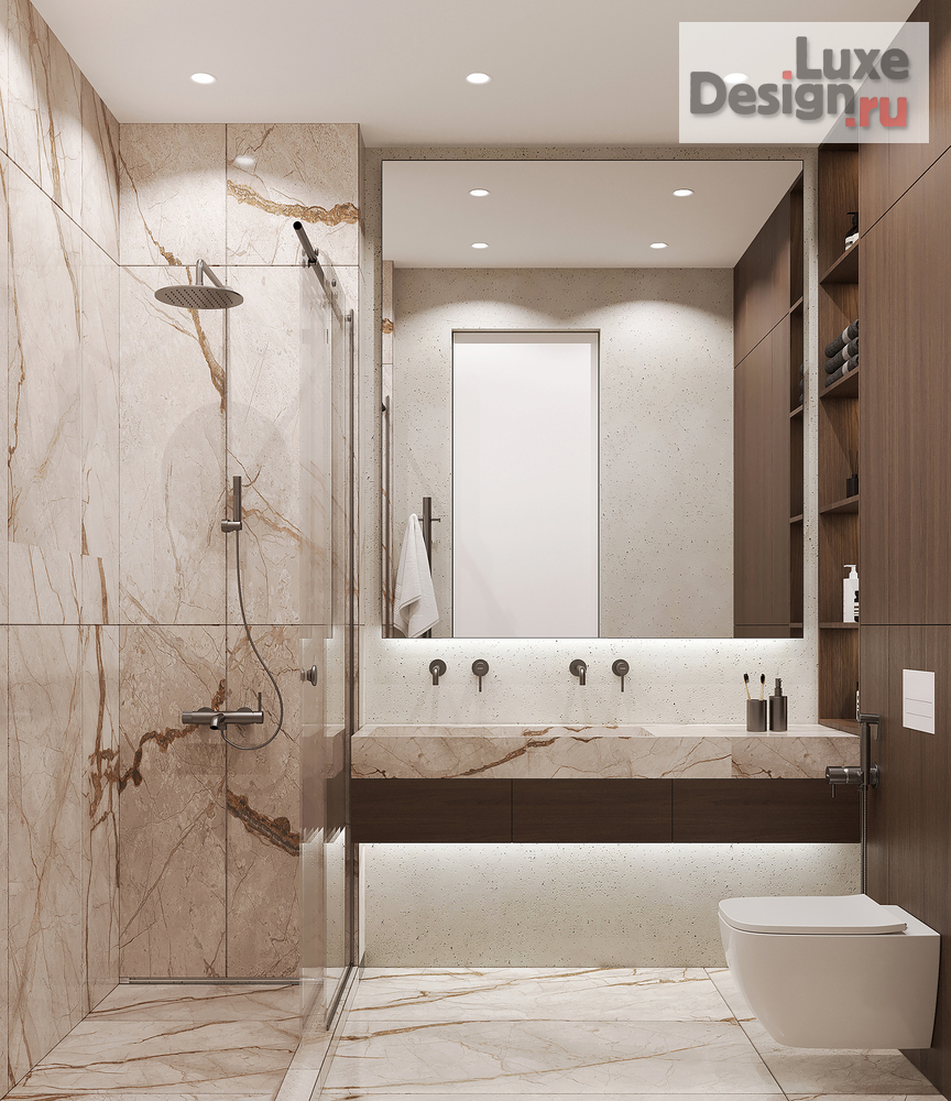 Дизайн интерьера трехкомнатной квартиры "Квартира UNO | Интерьер для инвестиций в Москве" (фото 17)