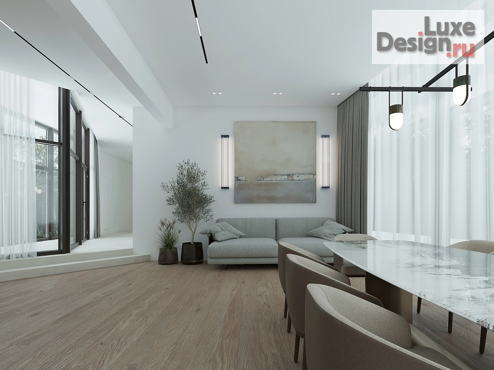 Дизайн интерьера загородного дома "БЕРЕЗКИ" (фото 8) от дизайнера Юров Денис Игоревич (студия Yurov Interiors) Дизайн интерьера загородного дома "БЕРЕЗКИ" (фото 8)