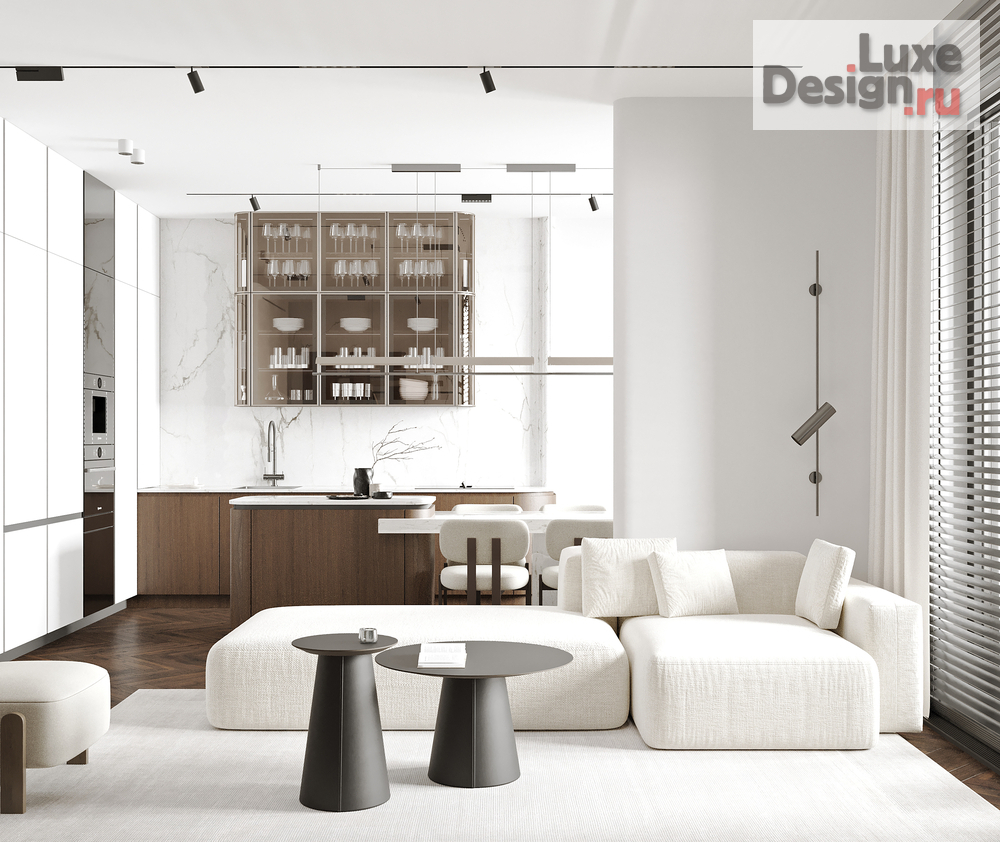 Дизайн интерьера трехкомнатной квартиры "Квартира UNO | Интерьер для инвестиций в Москве" (фото 3)