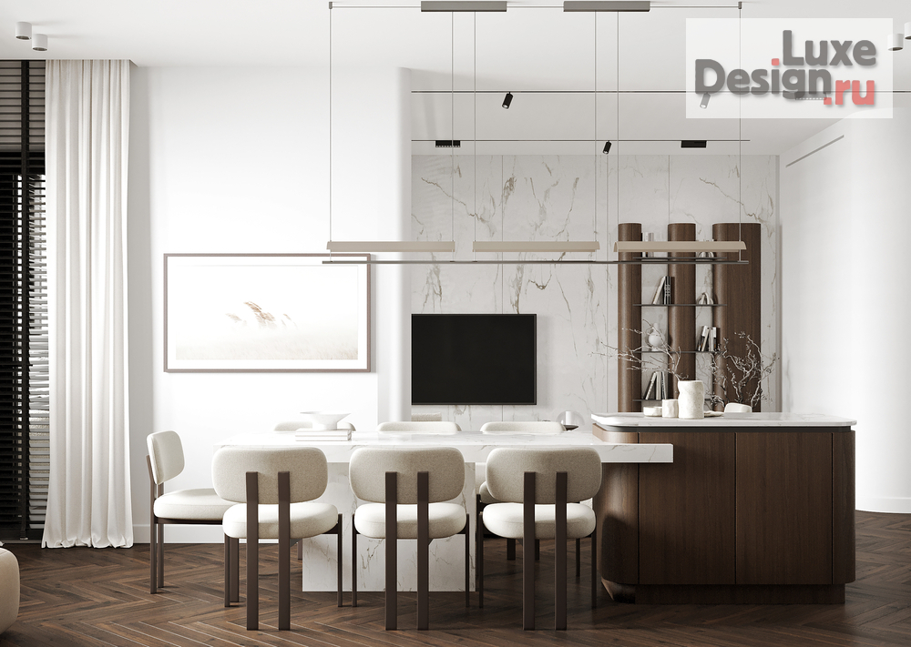 Дизайн интерьера трехкомнатной квартиры "Квартира UNO | Интерьер для инвестиций в Москве" (фото 5)