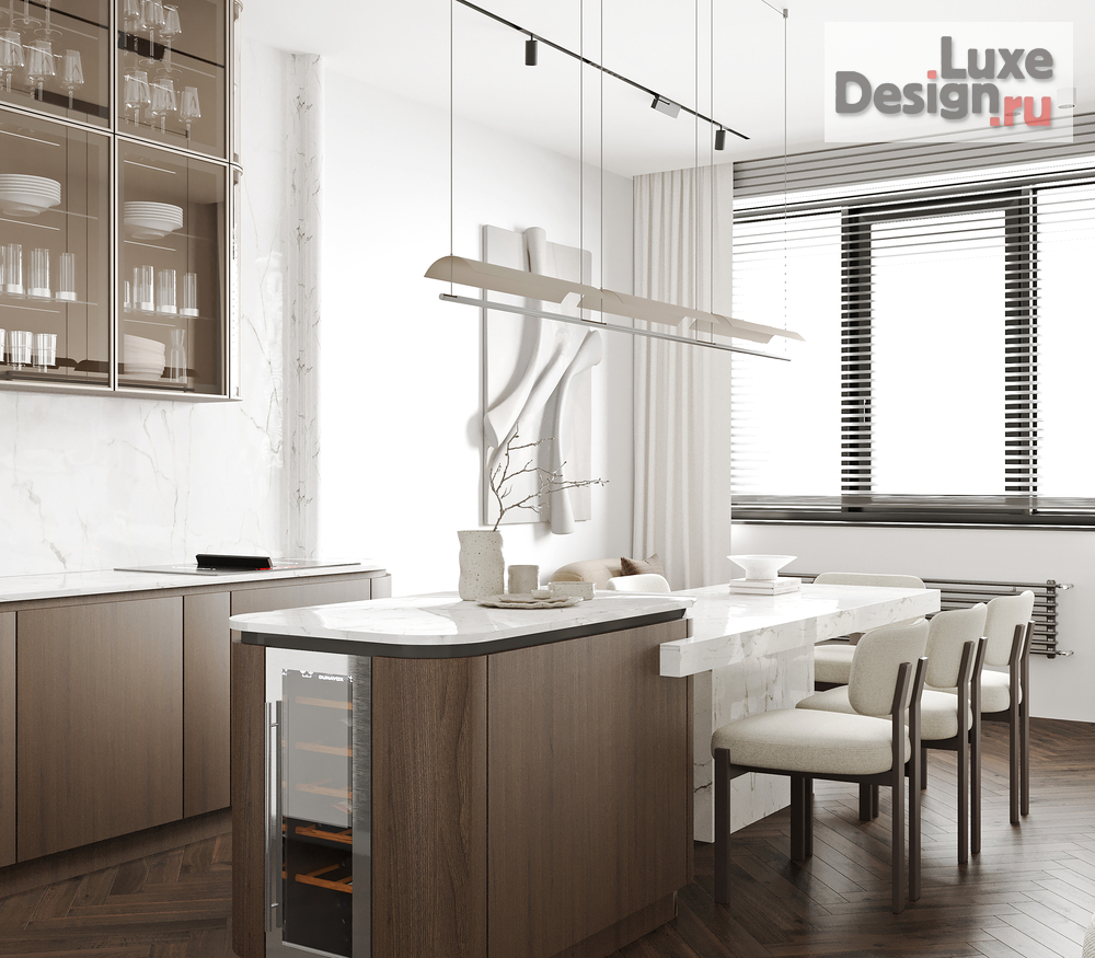 Дизайн интерьера трехкомнатной квартиры "Квартира UNO | Интерьер для инвестиций в Москве" (фото 8)