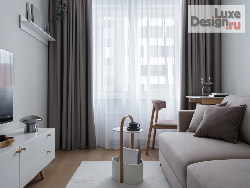 Дизайн интерьера однокомнатной квартиры "SYMBOL" (фото 1)