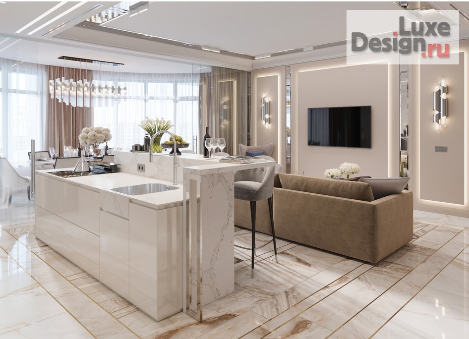 Дизайн интерьера квартиры "квартира на Рождественском бульваре" (фото 3)