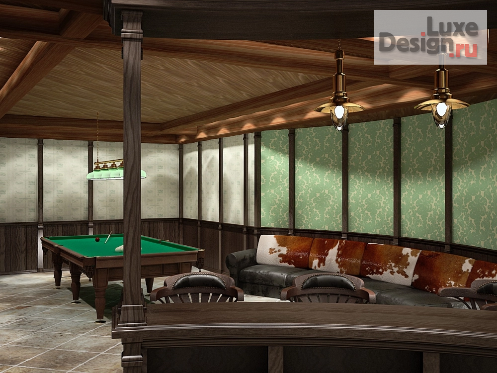 Дизайн интерьера коттеджа "Загородный дом" (фото 4)