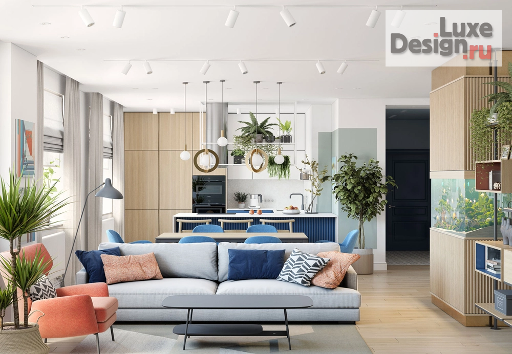 Дизайн интерьера четырехкомнатной квартиры "Дизайн интерьера четырехкомнатной квартиры в г. Москва" (фото 1) от дизайнера OM DESIGN Дизайн интерьера четырехкомнатной квартиры "Дизайн интерьера четырехкомнатной квартиры в г. Москва" (фото 1)