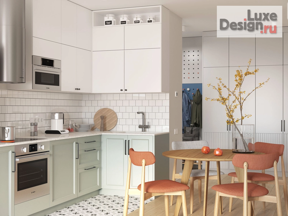 Дизайн интерьера трехкомнатной квартиры "Квартира для молодой пары в ЖК "Селигер Сити"" (фото 1)