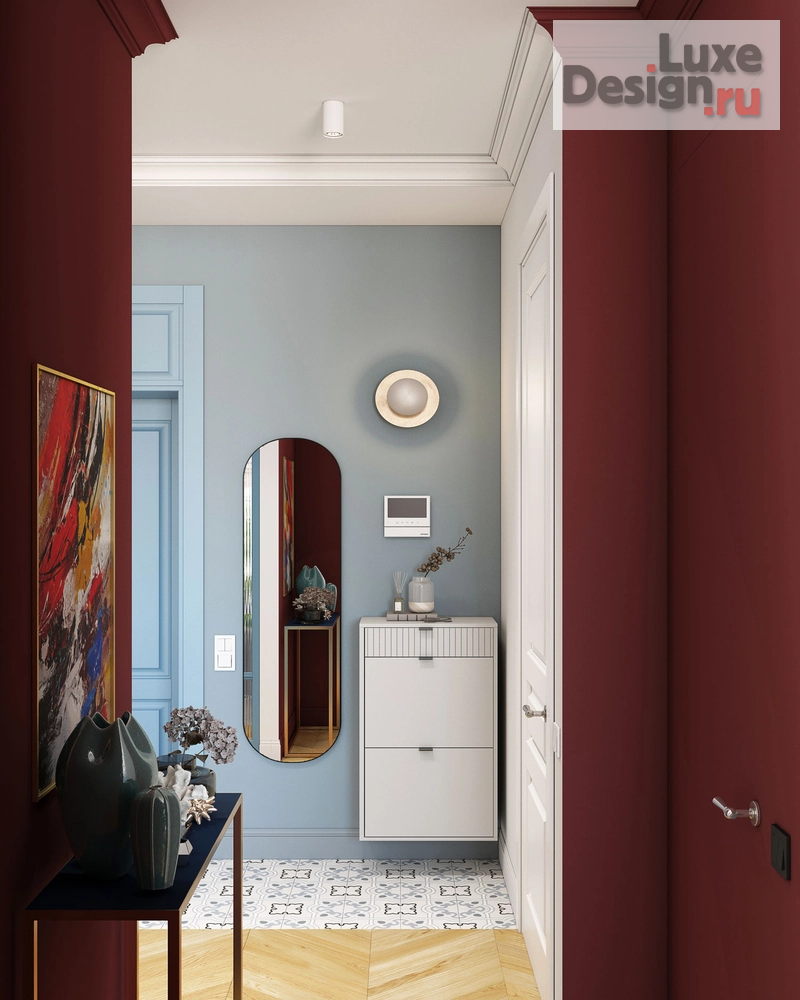 Дизайн интерьера двухкомнатной квартиры "Дизайн двухкомнатной квартиры в доме 1958 г. в Москве" (фото 1)