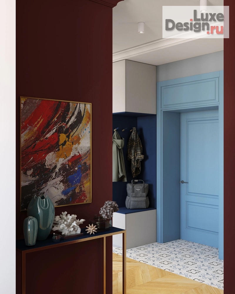 Дизайн интерьера двухкомнатной квартиры "Дизайн двухкомнатной квартиры в доме 1958 г. в Москве" (фото 9)