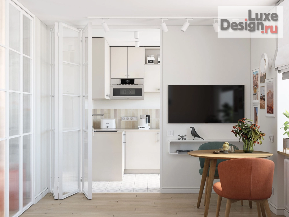 Дизайн интерьера однокомнатной квартиры "Дизайн интерьера однокомнатной квартиры в г. Москва" (фото 2) от дизайнера OM DESIGN Дизайн интерьера однокомнатной квартиры "Дизайн интерьера однокомнатной квартиры в г. Москва" (фото 2)