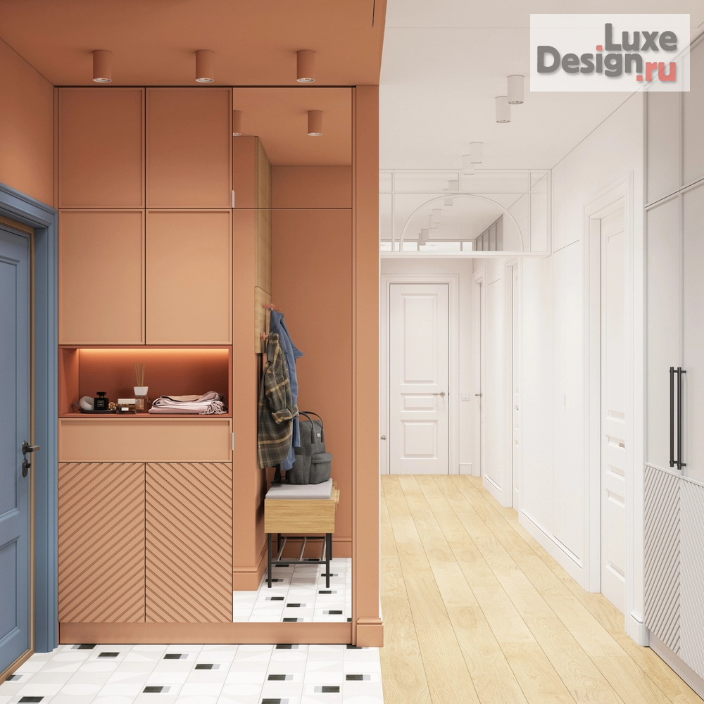 Дизайн интерьера четырехкомнатной квартиры "Дизайн интерьера четырехкомнатной квартиры в г. Москва" (фото 11) от дизайнера OM DESIGN Дизайн интерьера четырехкомнатной квартиры "Дизайн интерьера четырехкомнатной квартиры в г. Москва" (фото 11)