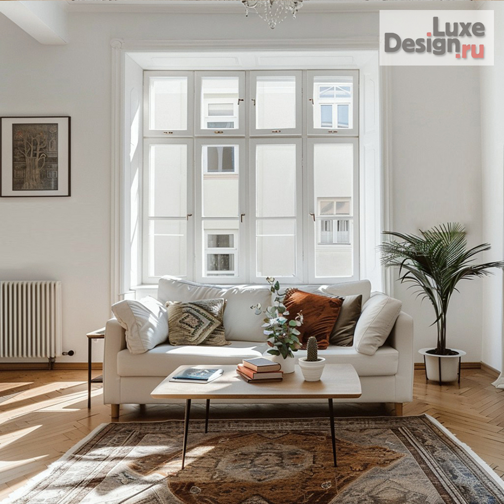 Дизайн интерьера двухкомнатной квартиры "Белая квартира" (фото 1)