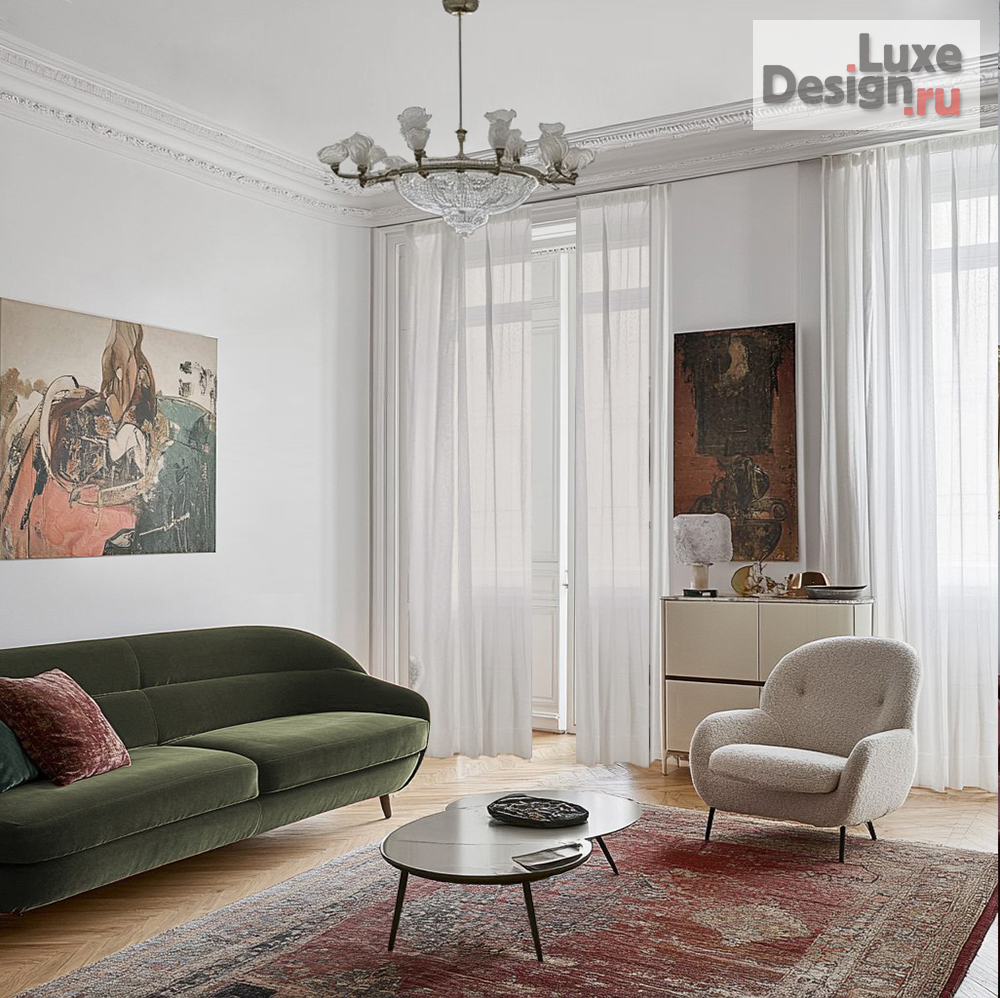 Дизайн интерьера двухкомнатной квартиры "Квартира в Замоскворечье" (фото 1)