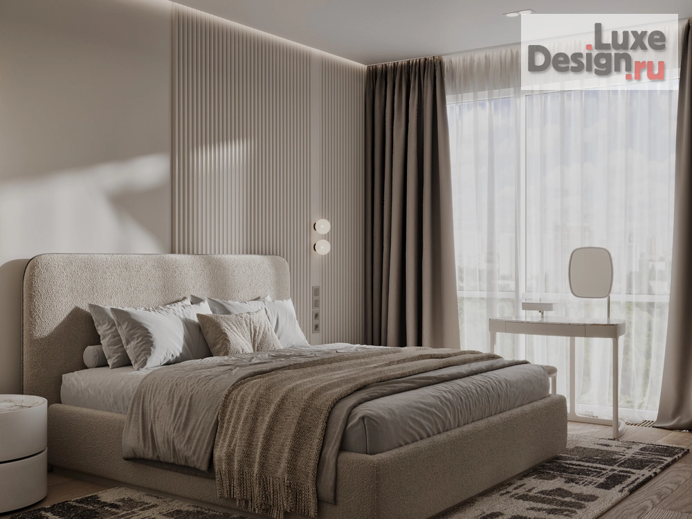 Дизайн интерьера спальни "Мастер спальня в ЖК Кутузовская Ривьера" (фото 1)