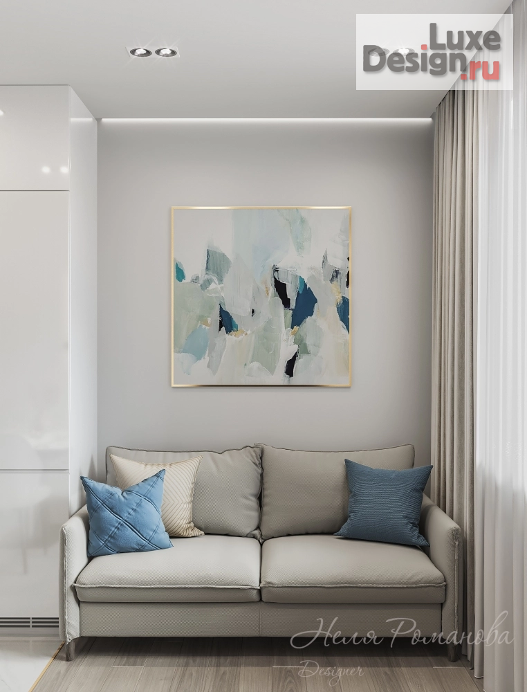 Дизайн интерьера двухкомнатной квартиры "Дизайн квартиры в ЖК FoRest, Москва" (фото 2)