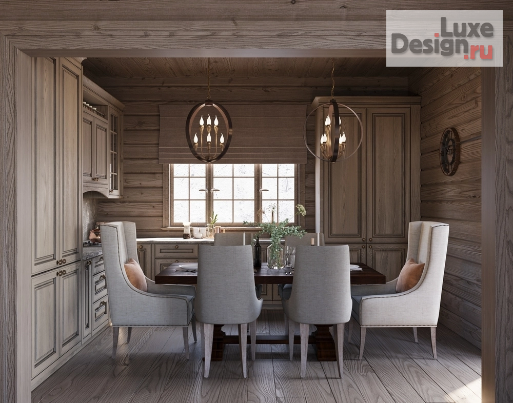 Дизайн интерьера загородного дома "Дизайн дома в стиле "Шале"" (фото 11)