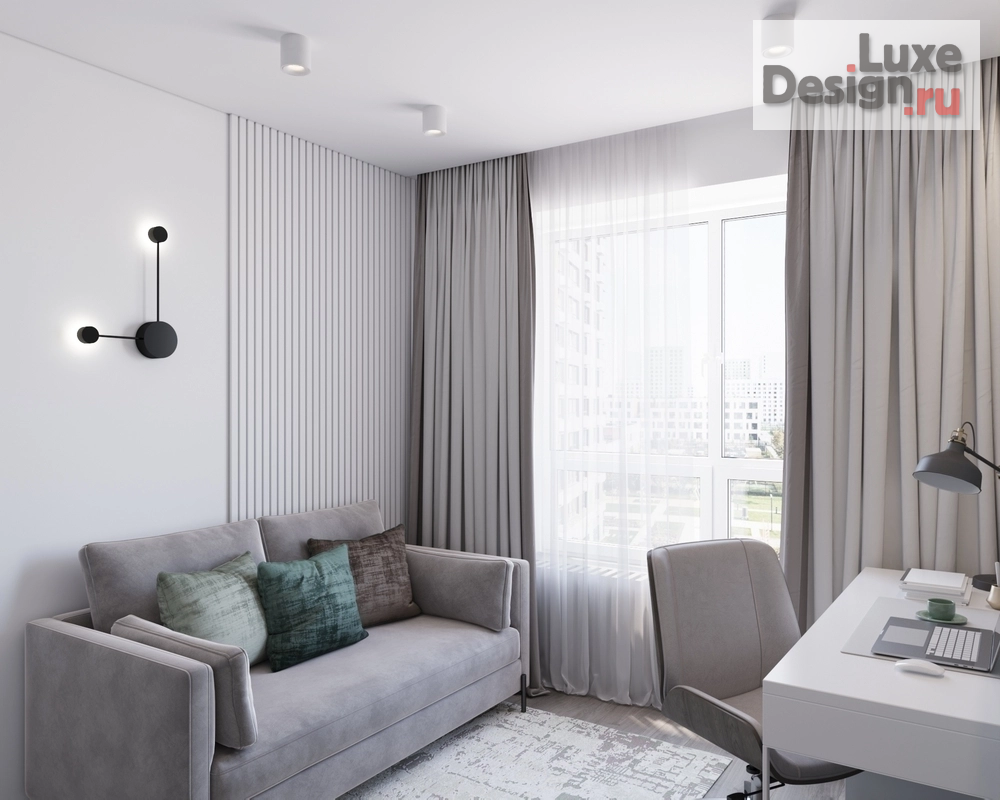 Дизайн интерьера трехкомнатной квартиры "Дизайн квартиры в ЖК Академика Павлова 57м2" (фото 22)