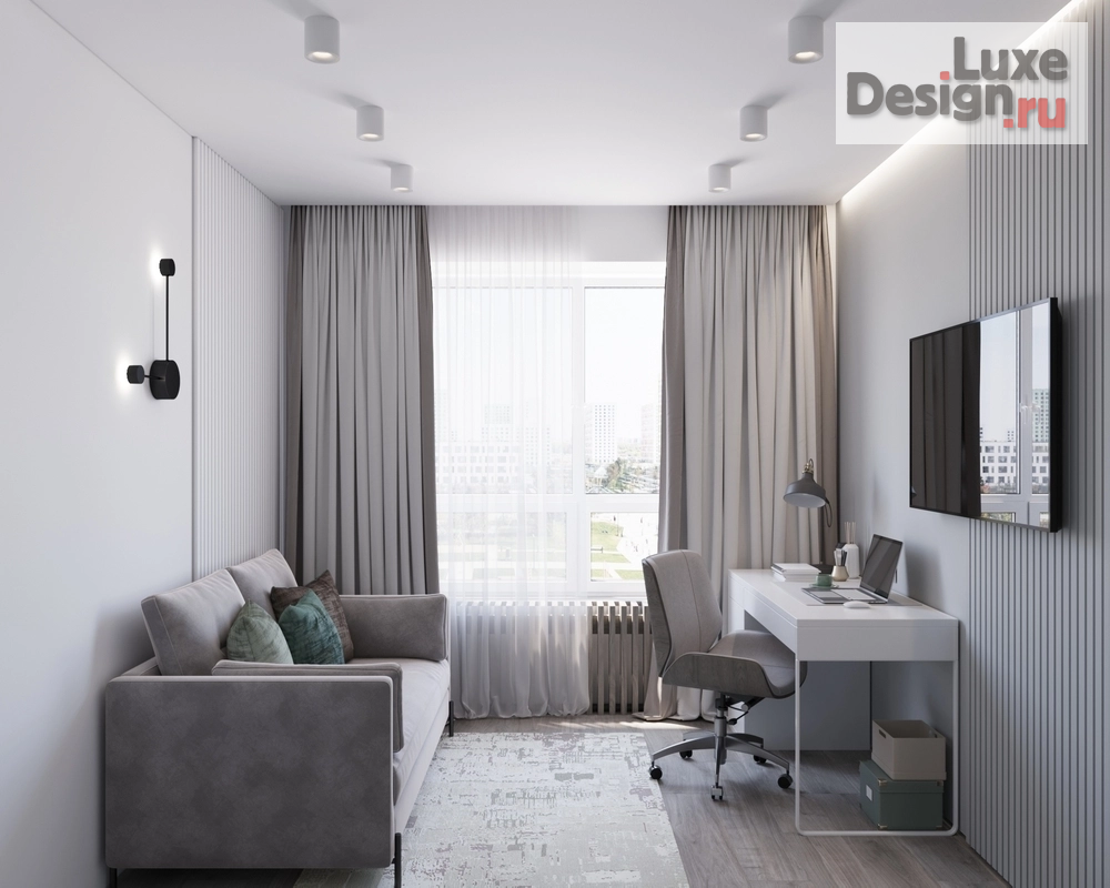 Дизайн интерьера трехкомнатной квартиры "Дизайн квартиры в ЖК Академика Павлова 57м2" (фото 25)