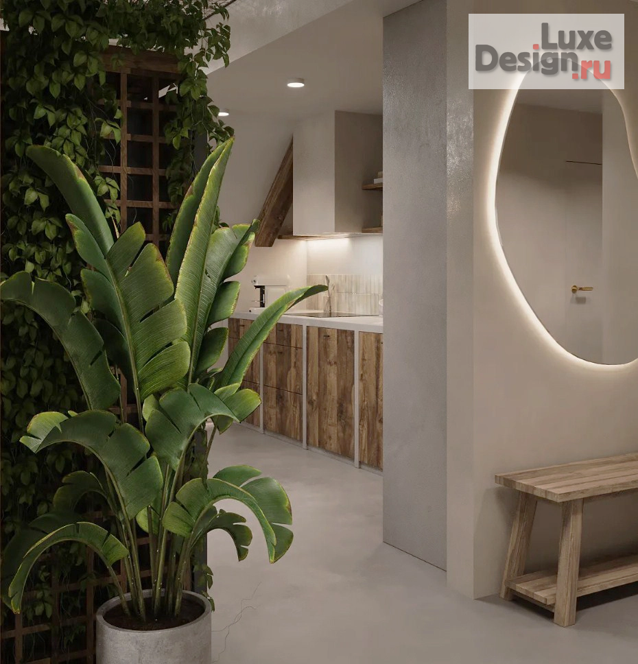 Дизайн интерьера квартиры студии "Дизайн  в эко стиле " (фото 2)