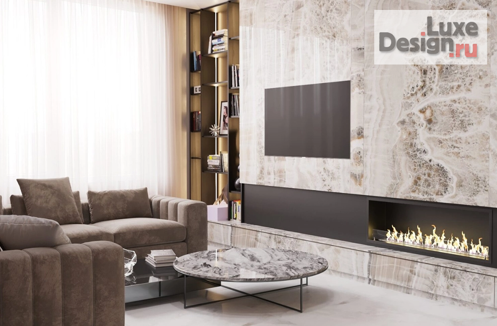 Дизайн интерьера трехкомнатной квартиры "Интерьер квартиры с элементами ар деко " (фото 2)