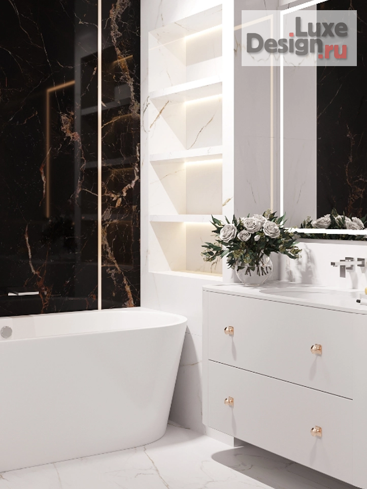 Дизайн интерьера трехкомнатной квартиры "Элегантная квартира " (фото 2)