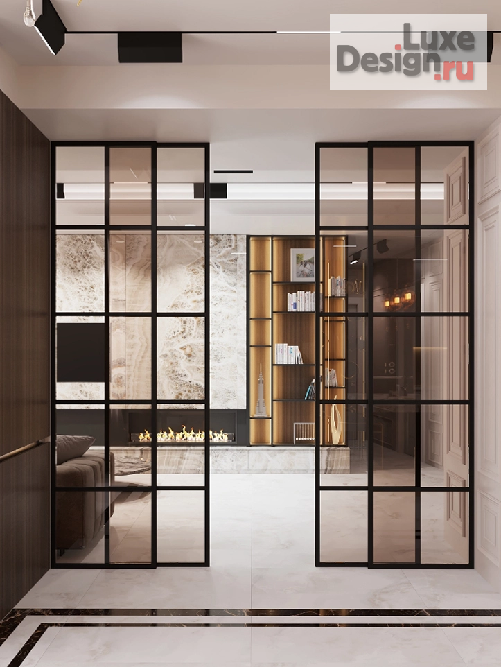 Дизайн интерьера трехкомнатной квартиры "Интерьер квартиры с элементами ар деко " (фото 3)