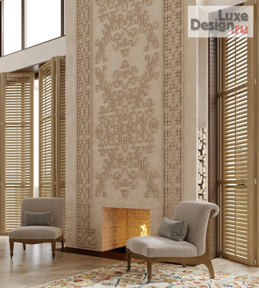 Дизайн интерьера загородного дома "Дом новый русский стиль " (фото 2) от дизайнера Дизайн студия Акварель Москва Дизайн интерьера загородного дома "Дом новый русский стиль " (фото 2)